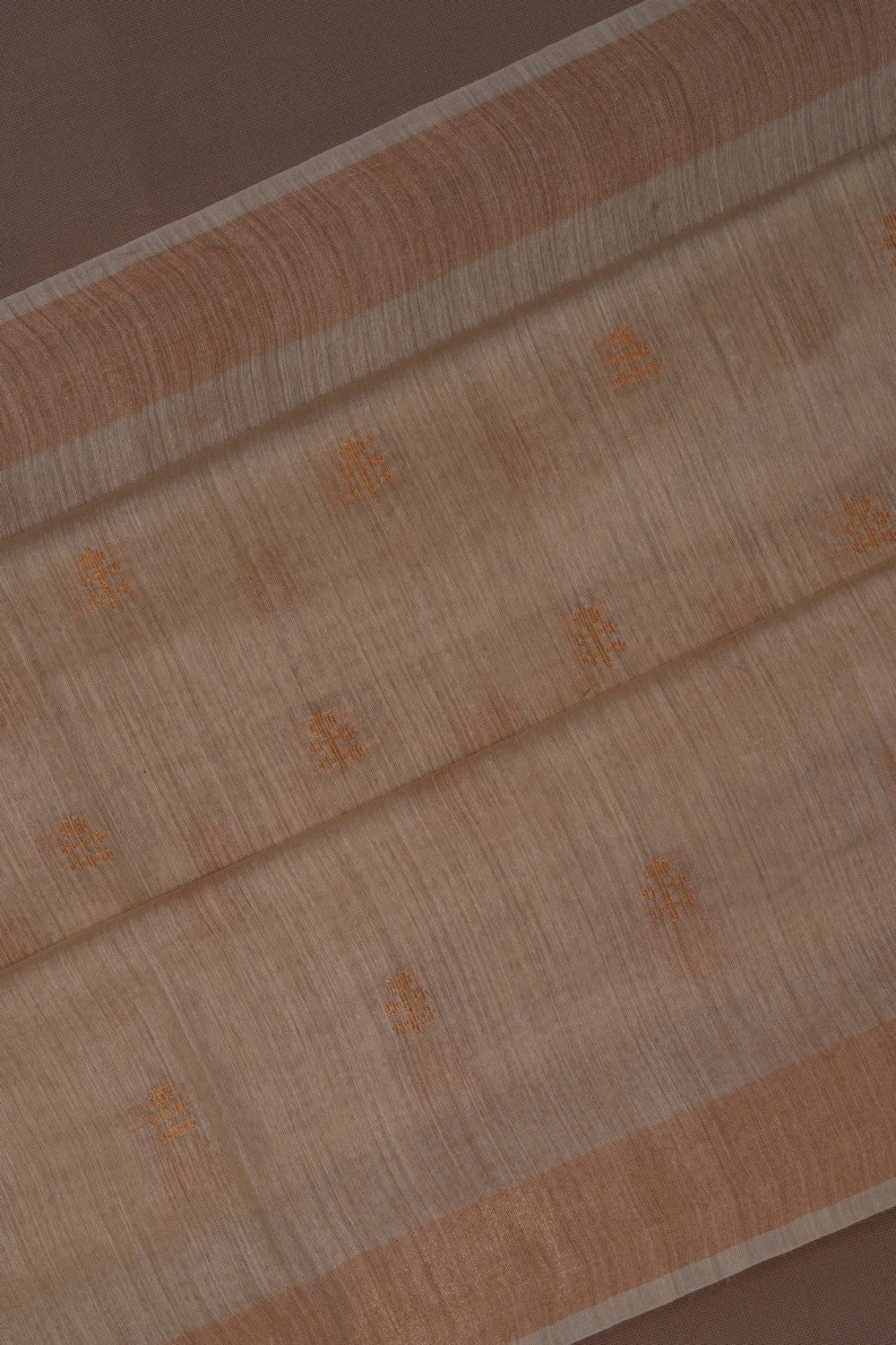 Image of Tussar Silk Ivory Off-White Saree